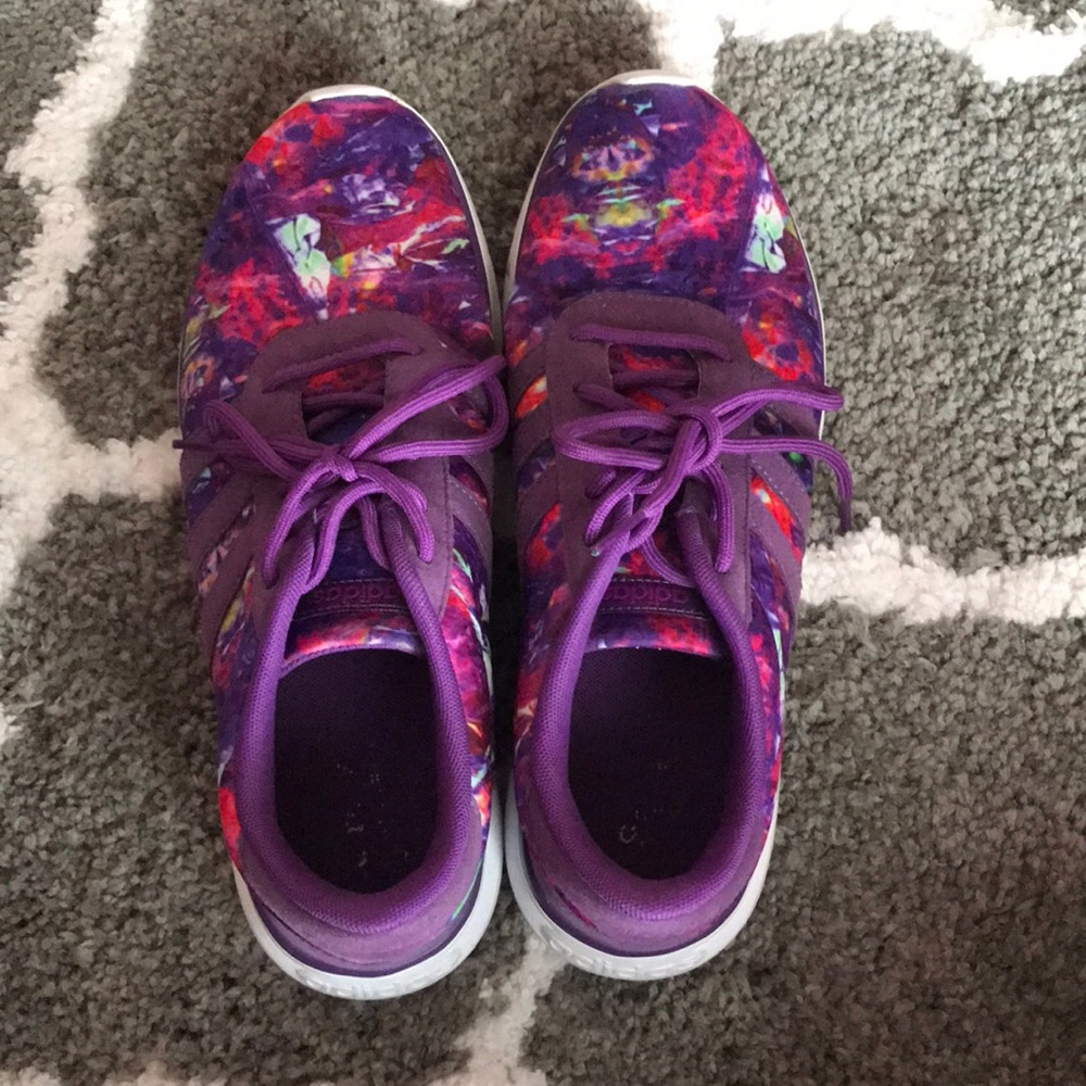 Colorful adidas shoes!